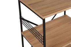 Multifunctionele Kast | 100% Melamine Gecoat | Metalen Poten | 60x124x45 Cm | Zwart Grenen -Songmics Winkel 854KLN3913 20 2010 e73e