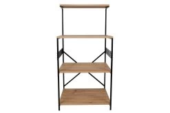 Multifunctionele Kast | 100% Melamine Gecoat | Metalen Poten | 60x124x45 Cm | Zwart Grenen -Songmics Winkel 854KLN3913 20 206 68fc