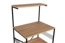 Multifunctionele Kast | 100% Melamine Gecoat | Metalen Poten | 60x124x45 Cm | Zwart Grenen -Songmics Winkel 854KLN3913 20 208 e06a