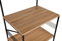 Multifunctionele Kast | 100% Melamine Gecoat | Metalen Poten | 60x124x45 Cm | Zwart Grenen -Songmics Winkel 854KLN3913 20 209 e6c3