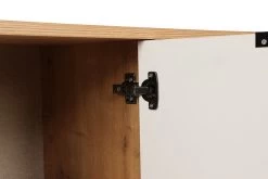 Houten Modeconsole | Melamine Coating | 18 Mm Dik | Metalen Poten | Eiken Wit 19 Houten Modeconsole | Melamine Coating | 18 Mm Dik | Metalen Poten | Eiken Wit -Songmics Winkel 855DTE4210 20 2013 1dd6