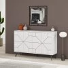 White Woody Fashion Console | 18mm Dikte | 123x62cm Afmeting -Songmics Winkel 855DTE4215 20 201 f000