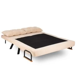 | Comfort En Stijl | Frame: Metaal | Stof: Polyester | Afmetingen: 133x78x78cm | Om Te Bouwen Tot Bed | Crème -Songmics Winkel 859FTN1275 20 204 6bab