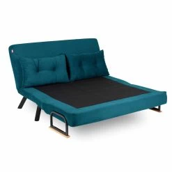 Stijlvolle 2-persoons Slaapbank | Comfort En Design | 100% Metalen Frame | Petrol Green -Songmics Winkel 859FTN1276 20 203 b720
