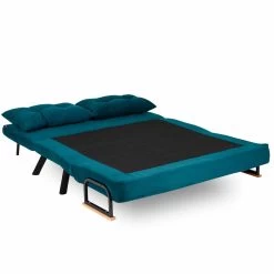 Stijlvolle 2-persoons Slaapbank | Comfort En Design | 100% Metalen Frame | Petrol Green -Songmics Winkel 859FTN1276 20 204 97db