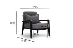 Hilena Wing Chair | Beukenhouten Frame | Polyester | Grijs -Songmics Winkel 859FTN1739 20 209 fb33