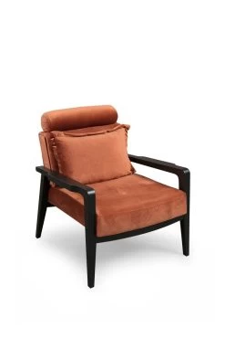 Hilena Wing Chair | Beukenhouten Frame | 100% Polyester Stof | Kaneel -Songmics Winkel 859FTN1740 3 6bf8