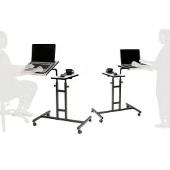 Laptoptafel Sapphire | 45,5 X 67 X 87 Cm | Metalen Frame | Kleur: Wit-Zwart -Songmics Winkel 863SPH2821 20 202 5017