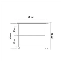 Zijtafel Atlantische Pine Zwart -Songmics Winkel 863SPH2828 20 2018 1034