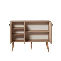 Vella Console | 18 Mm Dik | Haagbeukenhouten Poten | Metalen En Touwgrepen -Songmics Winkel 863SPH3424 20 206 845a