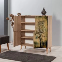 Multifunctionele Kast Vella | MELAMINE | 18mm | Haagbeukenhouten Poten -Songmics Winkel 863SPH3934 20 203 e2cd