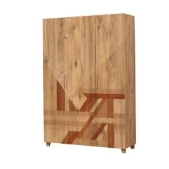 Garderobekast Vella - 18mm Melamine Coating - Atlantic Pine -Songmics Winkel 863SPH4233 20 202 bdd6