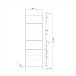 Garderobekast Sapphire | 100% Melamine | 18 Mm Dik | Atlantic Pine -Songmics Winkel 863SPH5411 20 207 9b43