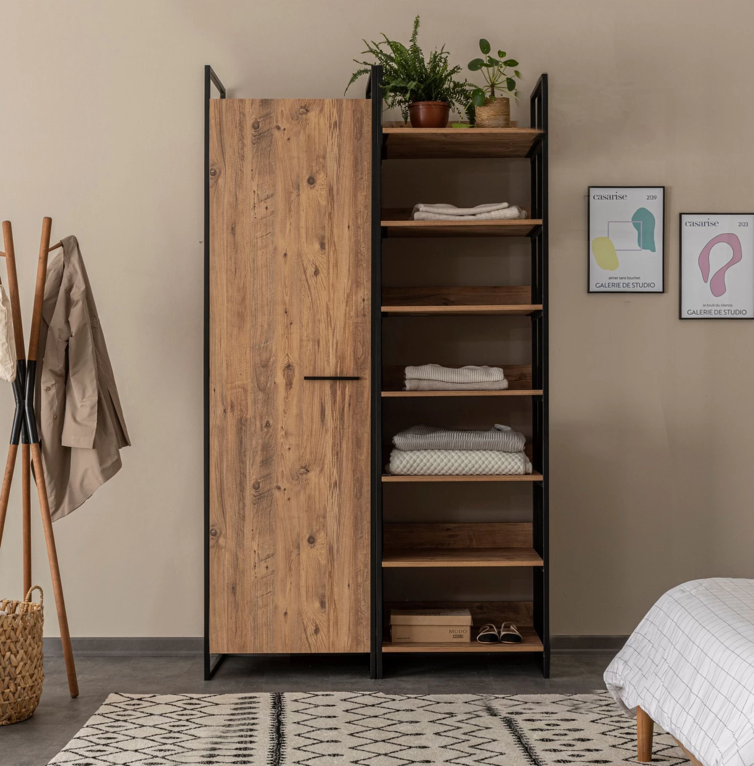 Saffier Melamine Gecoate Kledingkast | 18mm Dikte | Atlantic Pine 3 Saffier Melamine Gecoate Kledingkast | 18mm Dikte | Atlantic Pine