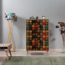 Multifunctionele Kast Vella | 100% Melamine | Eik -Songmics Winkel 869VEL3981 20 202 8f4c