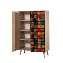 Multifunctionele Kast Vella | 100% Melamine | Eik -Songmics Winkel 869VEL3981 20 207 73b7