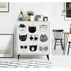 Vella Multifunctionele Kast, 100% Gemelamineerd, 18 Mm Dik, Poten Van Haagbeuk -Songmics Winkel 869VEL3986 20 202 a6ca