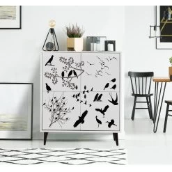 Vella Multifunctionele Kast | 18mm Melamine | 95x111x36cm | Wit Zwart -Songmics Winkel 869VEL3988 20 202 c2c1