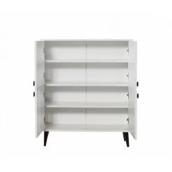 Vella Multifunctionele Kast | 18mm Melamine | 95x111x36cm | Wit Zwart -Songmics Winkel 869VEL3988 20 205 abd6