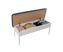 Bank Vella | 110 X 40 X 48 Cm | Linnen | Wit, Donkerblauw 13 Bank Vella | 110 X 40 X 48 Cm | Linnen | Wit, Donkerblauw -Songmics Winkel 869VEL5155 20 204 2f65