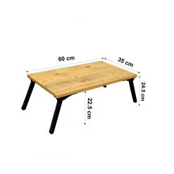 Laptoptafel Vella | 35 X 60 X 24,5 Cm | Kleur: Atlantic Pine Black -Songmics Winkel 869VEL5501 20 207 dcbe