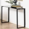 Sidetable Nicola 110cm - Grijs Getint Glas/zwart -Songmics Winkel 86C90C30 02A0 4CAB 8AE9 5869B8E83EB7 0def