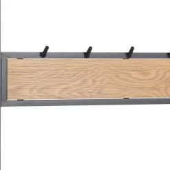 Kapstok Seaford Met 5 Haken En 3 Legplanken - Wilde Eik/zwart -Songmics Winkel 89269F65 9337 44A9 804D 90A79F5E1DF1 964e