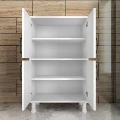 Locelso Multifunctionele Kast | 18mm | Wit 13 Locelso Multifunctionele Kast | 18mm | Wit -Songmics Winkel 893RAN4541 20 204 33ff