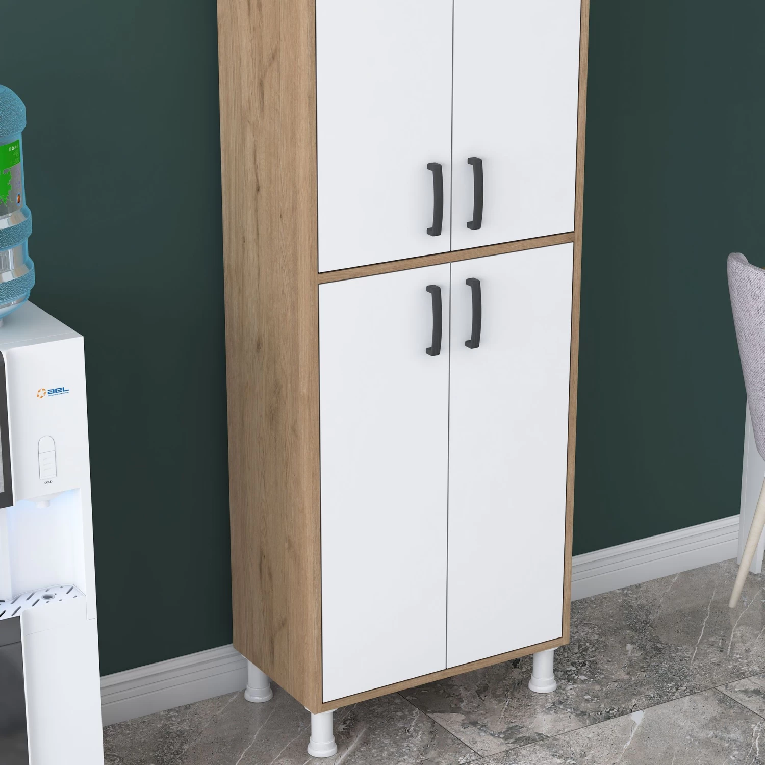 Locelso Multifunctionele Kast | 18 Mm Dik | Wit Eiken 9 Locelso Multifunctionele Kast | 18 Mm Dik | Wit Eiken - Afbeelding 7