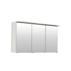 Spiegelkast Bobbi 120cm Model 1 3 Deuren & Ledverlichting - Wit