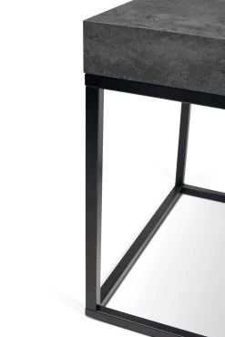 Bijzettafel Petra 55x55 Industrieel - Beton/zwart -Songmics Winkel 9000.629341 Petra 55 Concrete Pure Black 4 1626