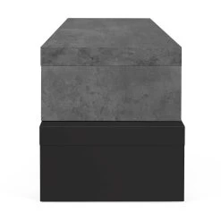 Tv-meubel Cliff 125cm - Beton/zwart 17 Tv-meubel Cliff 125cm - Beton/zwart -Songmics Winkel 9000.639579 Cliff120 Pure Black Concrete 5 287d