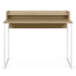 Bureau Rise 100cm - Eik/wit -Songmics Winkel 9003.053948 Rise Desk Light Oak Pure White 4 a7f6