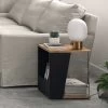 Bijzettafeltje Albi 40x40cm - Walnoot/zwart -Songmics Winkel 9003.629907 Albi Side Table Walnut and Pure Black 3 23b1