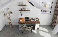 Legplank Balda 90cm - Walnoot 15 Legplank Balda 90cm - Walnoot -Songmics Winkel 9003.991950 Balda 90 Walnut 7 cd80