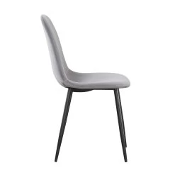 Eetkamerstoel Valeska Fluweel - Grijs -Songmics Winkel 9090 3 C de05