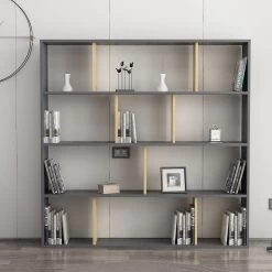 Colman Boekenplank | 100% Melamine | Eiken Antraciet -Songmics Winkel 935CMN1110 20 202 2bdd