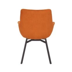 Draaistoel Modesta Ribfluweel - Oranje -Songmics Winkel 9400 5 C cd2a