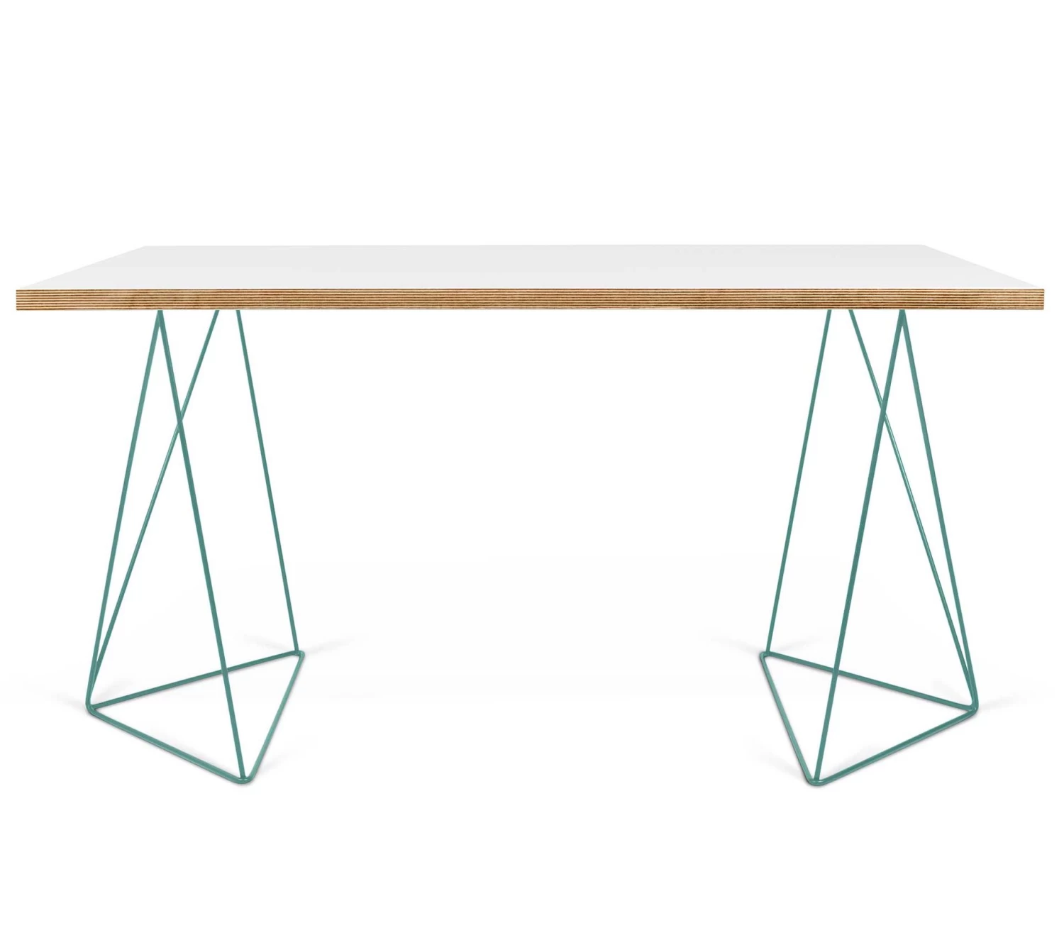 Bureau Flo - Wit/groene Pootjes 6 Bureau Flo - Wit/groene Pootjes - Afbeelding 4