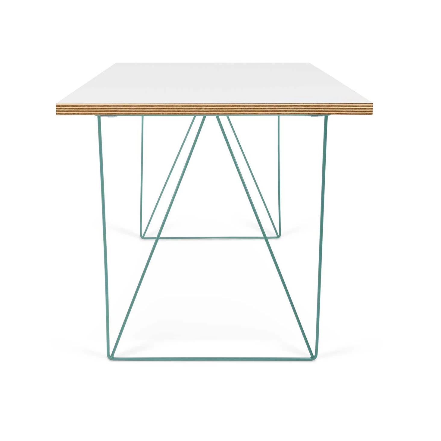 Bureau Flo - Wit/groene Pootjes 9 Bureau Flo - Wit/groene Pootjes - Afbeelding 7