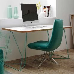 Bureau Flo - Wit/groene Pootjes