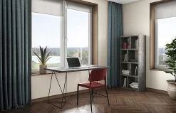 Bureau Flo - Beton/zwarte Pootjes -Songmics Winkel 9500.054051 Flow 140 Concrete Black Steel 10 85fd