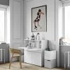Bureau/opbergkast Fox 110cm - Wit 1 Bureau/opbergkast Fox 110cm - Wit -Songmics Winkel 9500.054112 Focus Home Office Pure White 10 3b3b