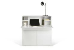 Bureau/opbergkast Fox 110cm - Wit -Songmics Winkel 9500.054112 Focus Home Office Pure White 2 bb9a