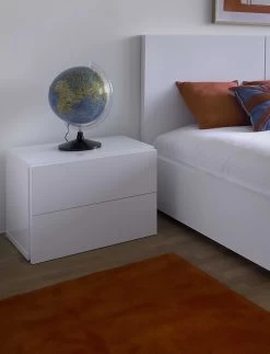 Nachtkastje Aurora 2 Laden - Wit -Songmics Winkel 9500.310263 Aurora Night Table White 6 584c