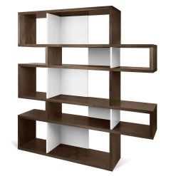 Boekenkast Lisbon | 156 X 34 X 160 Cm | Bruin -Songmics Winkel 9500.314933 London 002 Walnut White Backs 2 78c8