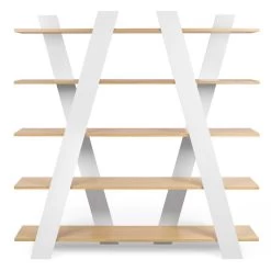 Rek Wind - Eik/wit -Songmics Winkel 9500.318054 Wind white oak 1 ceb7