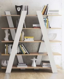 Rek Wind - Eik/wit -Songmics Winkel 9500.318054 Wind white oak 2 038c