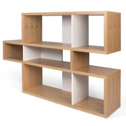 Boekenkast Lisbon | 156 X 34 X 100 Cm | Bruin -Songmics Winkel 9500.319648 London 001Oak Pure White Backs 3 80b1