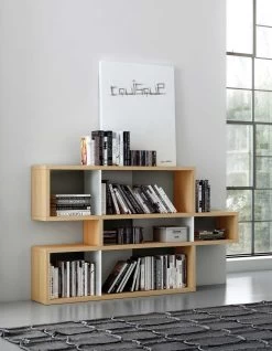 Boekenkast Lisbon | 156 X 34 X 100 Cm | Bruin -Songmics Winkel 9500.319648 London 001Oak Pure White Backs 7 fe15